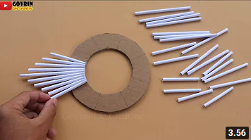 Paper Wall Decoration Ideas - Newspaper Craft - Cara Membuat Hiasan Dinding Cantik dari Kardus